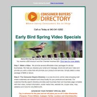 Spring Video Special E-Blasting Sample for NetworkVideo, Inc.