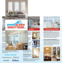Shore Blinds and Shutters brochure in SC