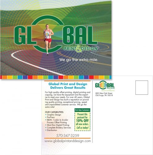 Global Print & Design in PA postcard