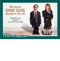 TFB Small Business Banking in VA direct mail brochure